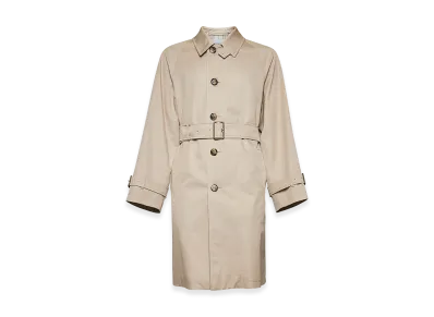 Burberry Capuccino Gabardine Trench Coat "Beige"