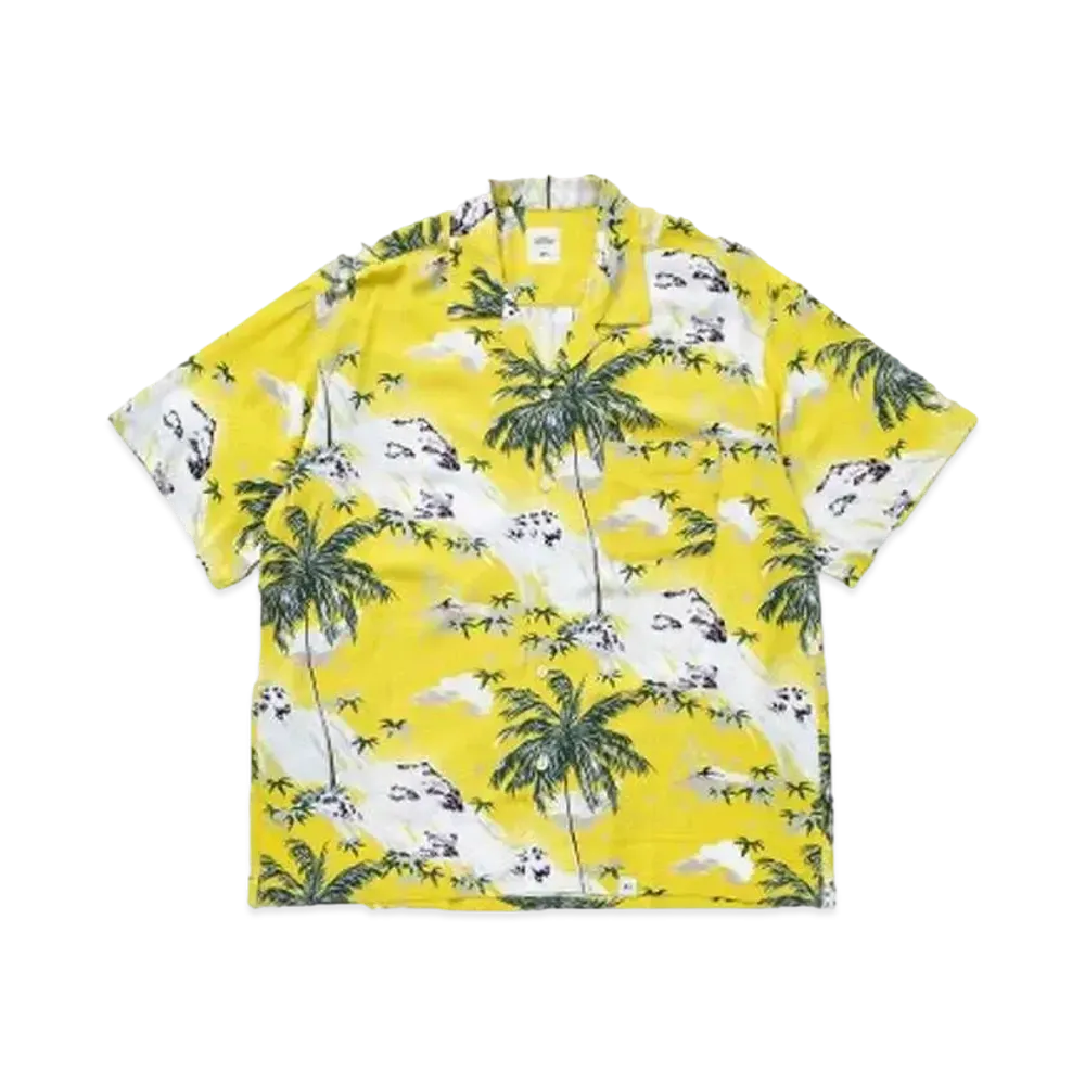 Bedwin & the heartbreakers S/S ORG ALOHA SHIRT "ROGERS" "YELLOW"
