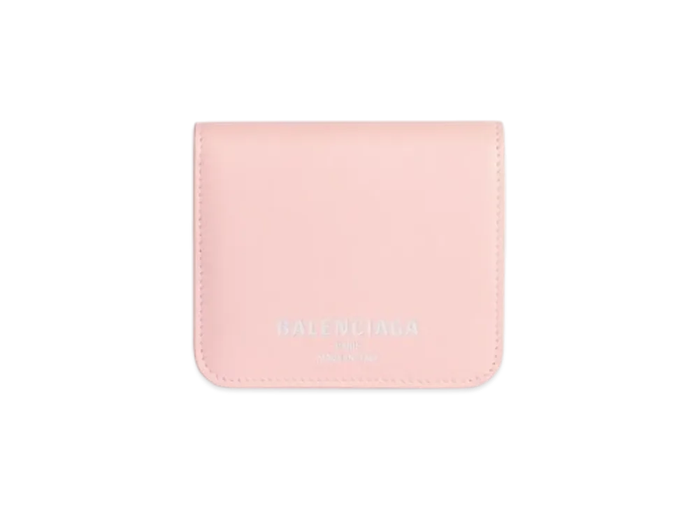 BALENCIAGA Cash 2.0 Coin And Card Holder With Flap "Pink"