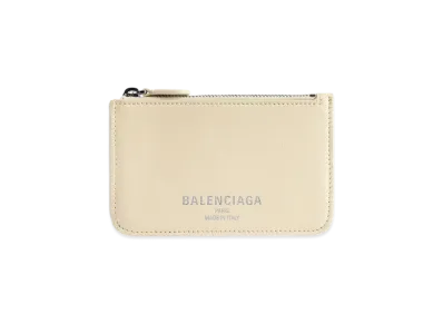 BALENCIAGA Cash 2.0 Long Coin & Card Holder "Beige"