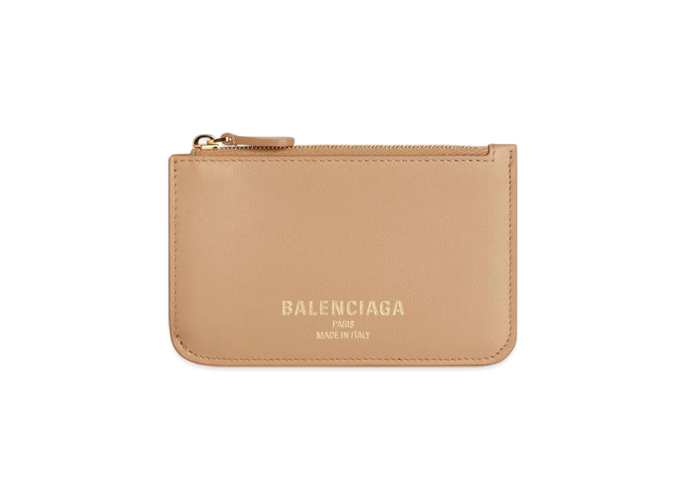 BALENCIAGA Cash 2.0 Long Coin & Card Holder "Brown"