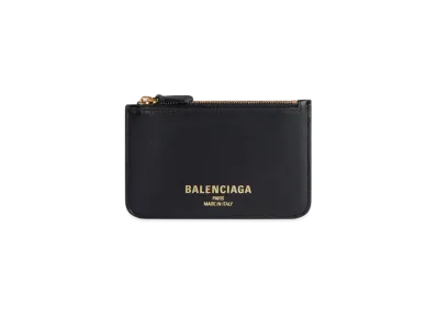 BALENCIAGA Cash 2.0 Long Coin and Card Holder "Black"