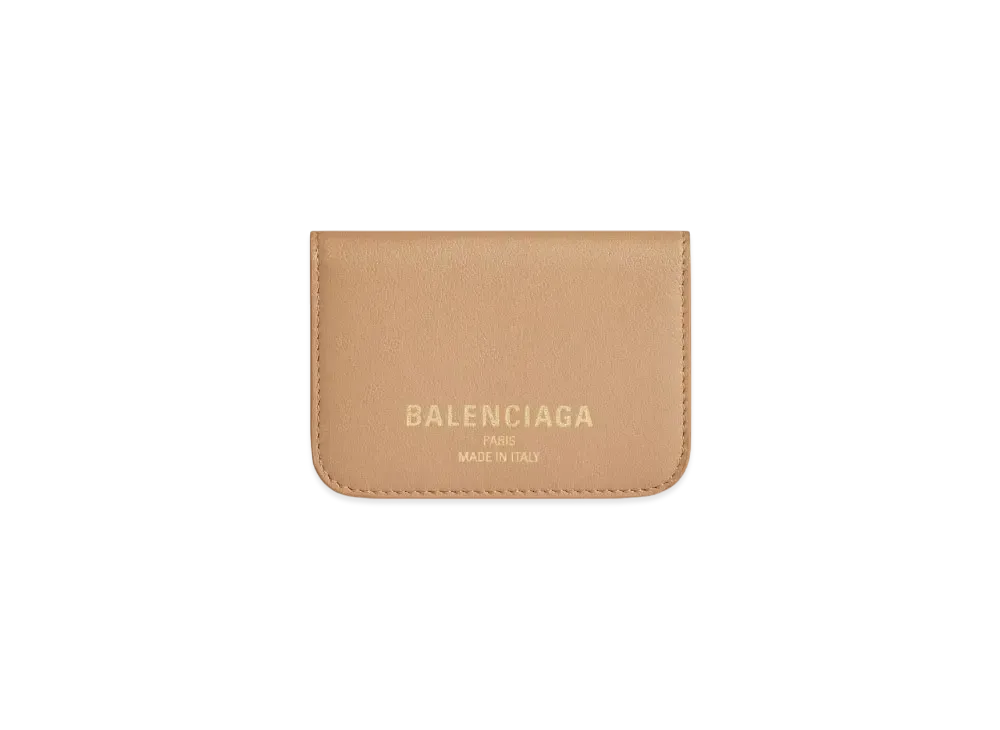 BALENCIAGA Cash 2.0 Mini Wallet "Latte"