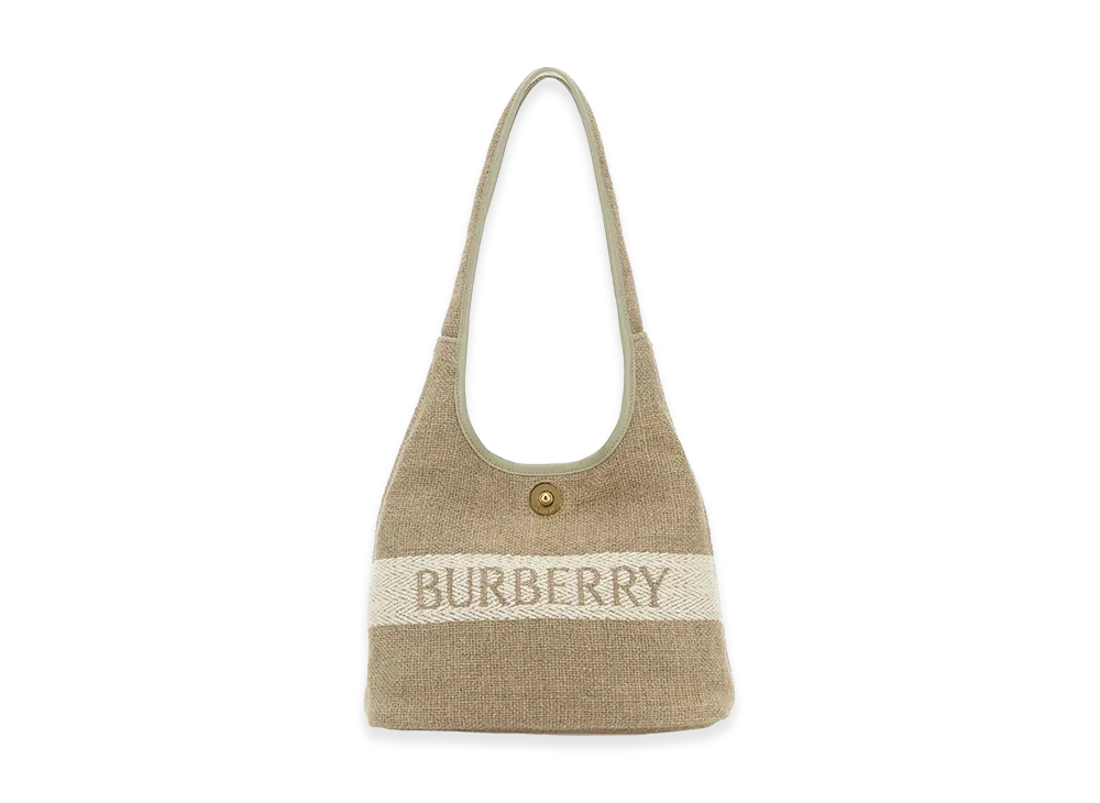 Burberry Women's Cappuccino Canvas Shoulder Bag "Beige"