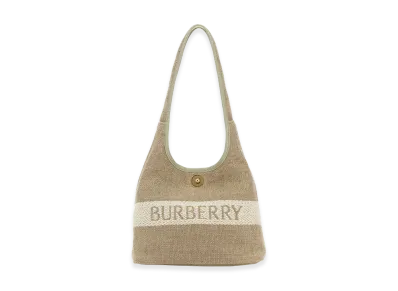 Burberry Women's Cappuccino Canvas Shoulder Bag "Beige"