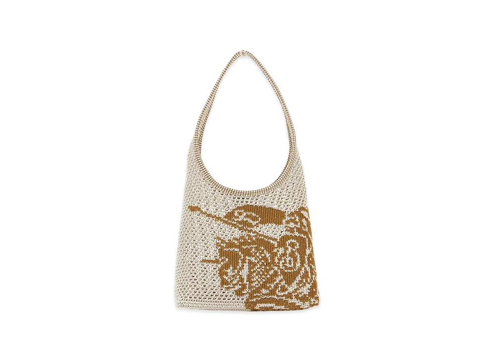 Burberry Women's Crochet Shoulder Bag "White"