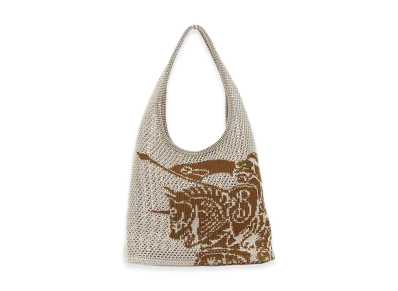 Burberry Women's Crochet Shopping Bag "White"
