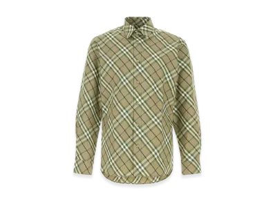 Burberry Embroidered Poplin Shirt "Checked"