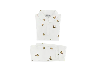Burberry Kids Orsetto Thomas Baby Set "White"