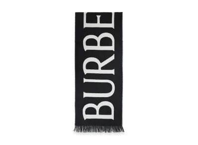 Burberry Wool Scarf "Black"