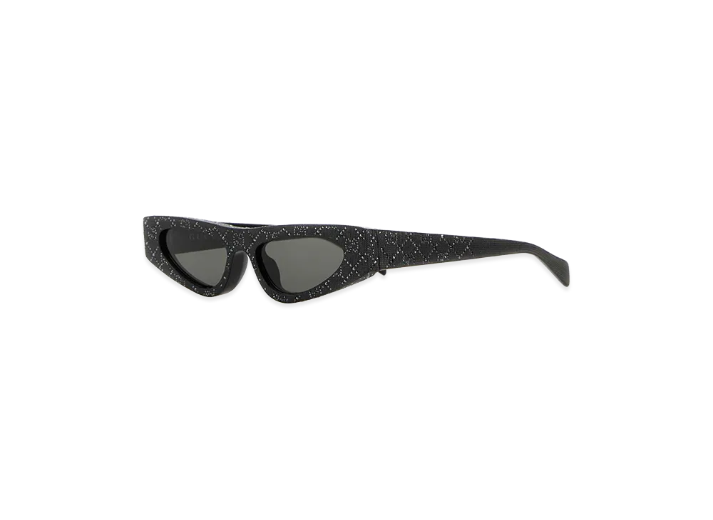 GUCCI Women's Embellished Acetate Sunglasses "Black"