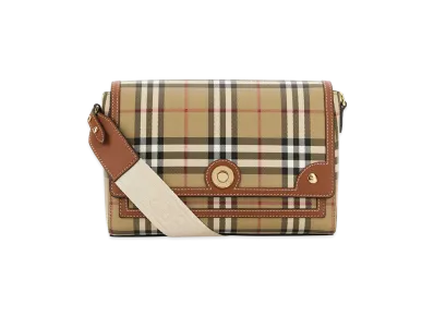Burberry Women's Printed Canvas Crossbody Bag "Beige"