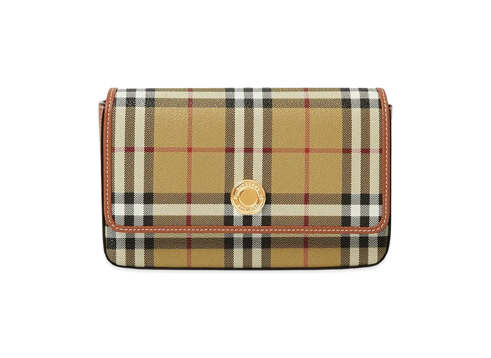 Burberry Women's Printed Canvas Hampshire Crossbody Bag "Beige"