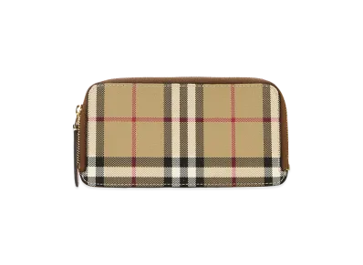 Burberry Women's Printed Canvas Card Holder "Beige"