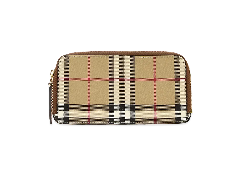 Burberry Women's Printed Canvas Card Holder "Checked"