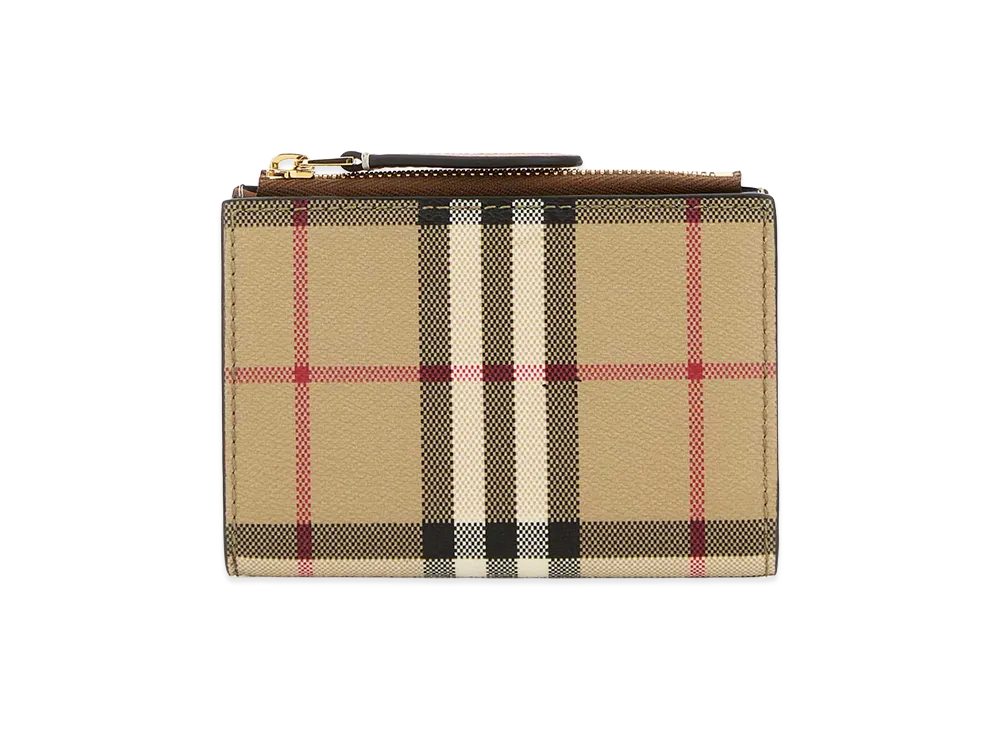 Burberry Women's Printed Canvas Wallet "Beige"
