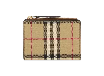 Burberry Women's Printed Canvas Wallet "Beige"