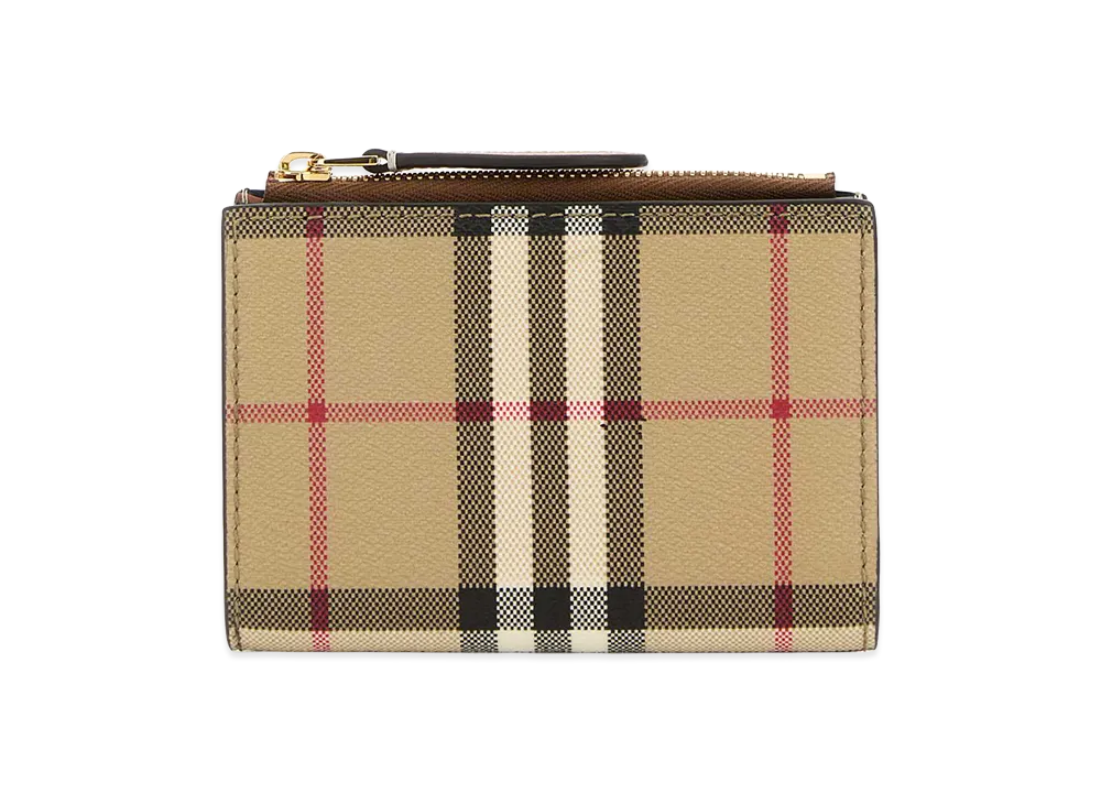 Burberry Women's Printed Canvas Wallet "Checked"