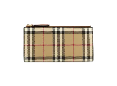 Burberry Women's Printed Canvas Wallet "Checked"