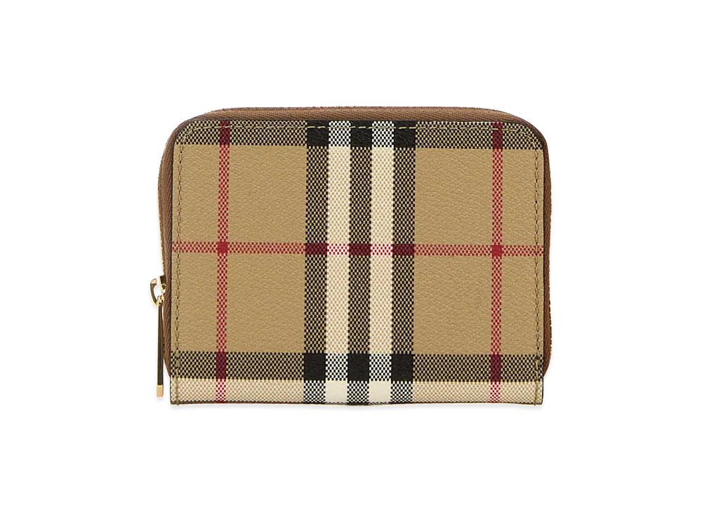 Burberry Women's Printed Canvas Wallet "Checked"