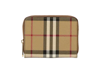 Burberry Women's Printed Canvas Wallet "Checked"
