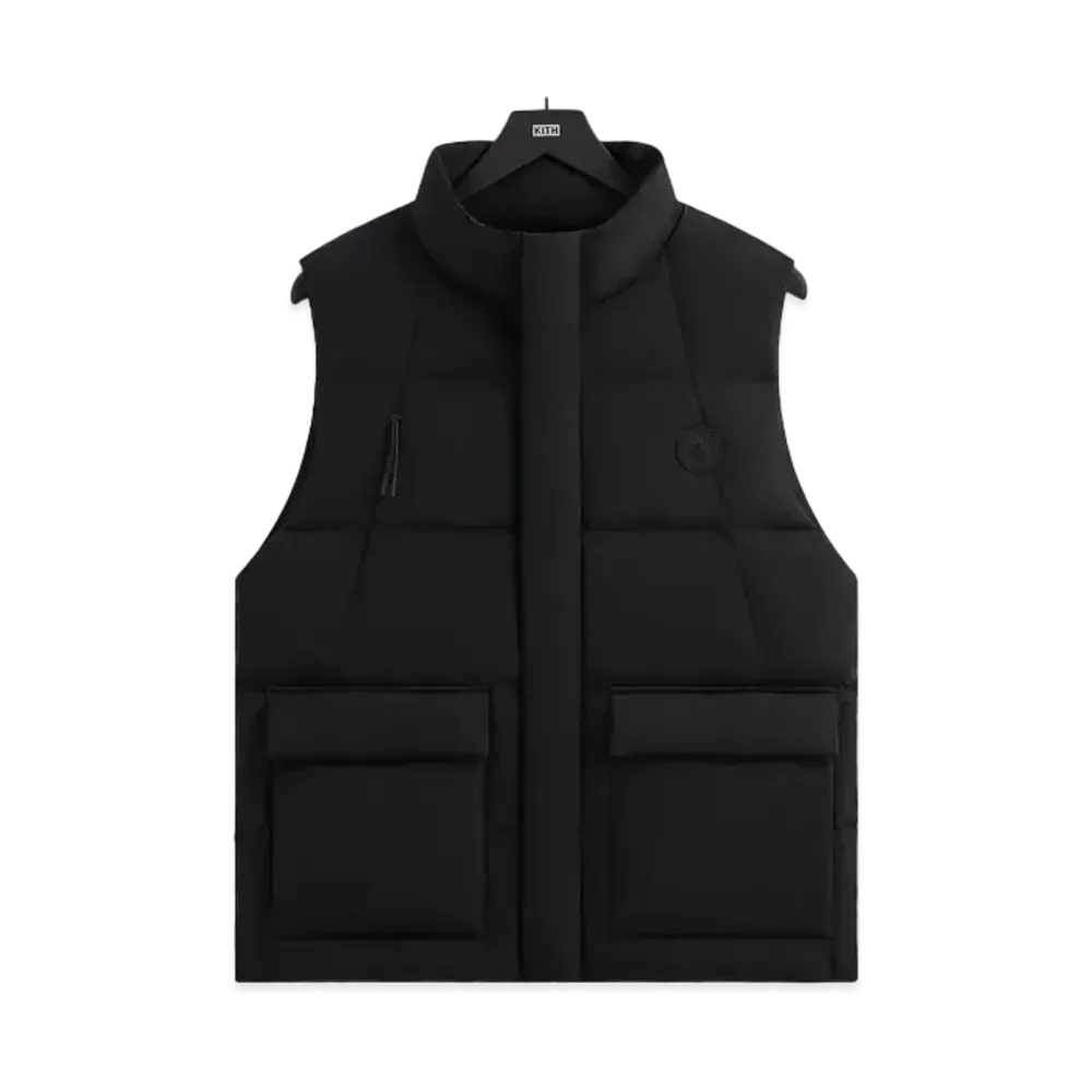 Kith Wrinkle Nylon Midi Vest "Black"