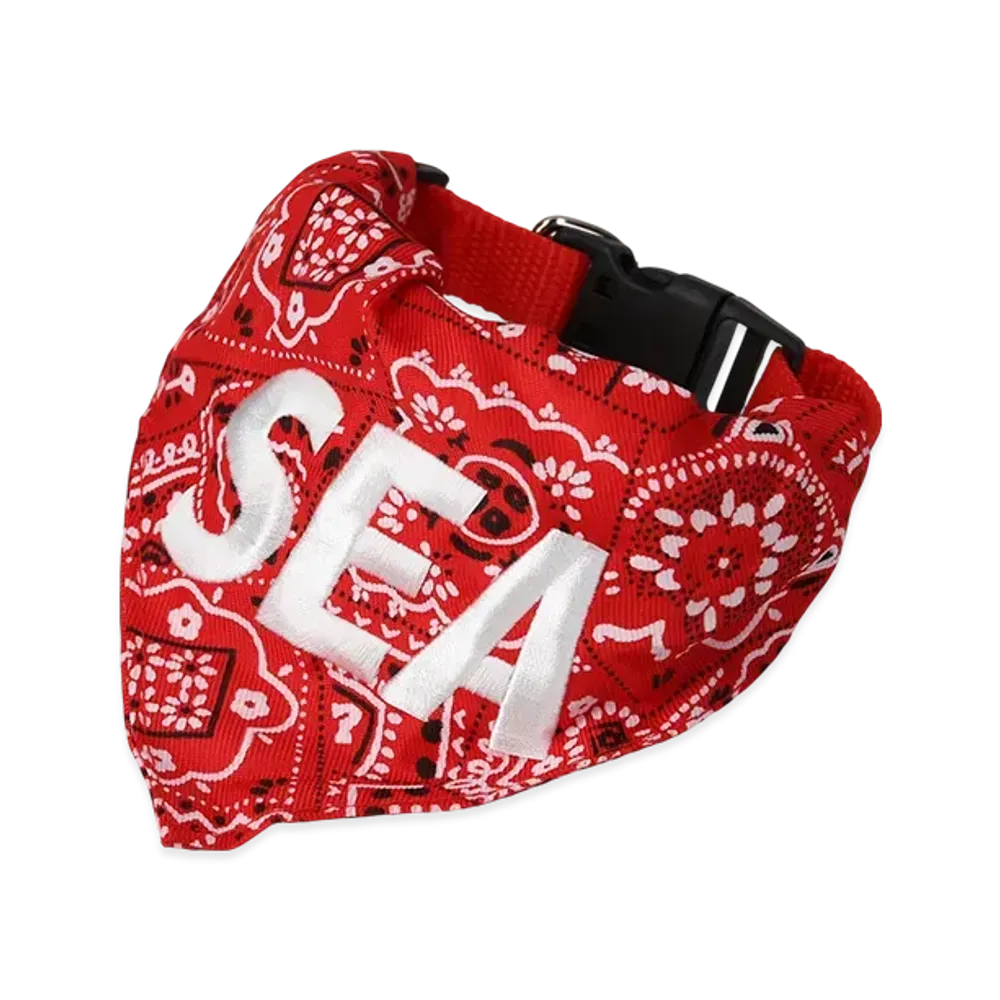WIND AND SEA Dog Bandanna "Red"