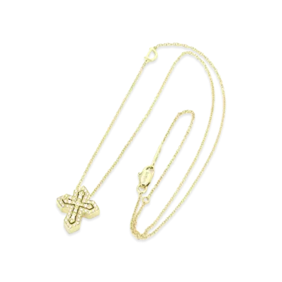 DAMIANI Women's Belle Epoque Crown Necklace "Yellow Gold"