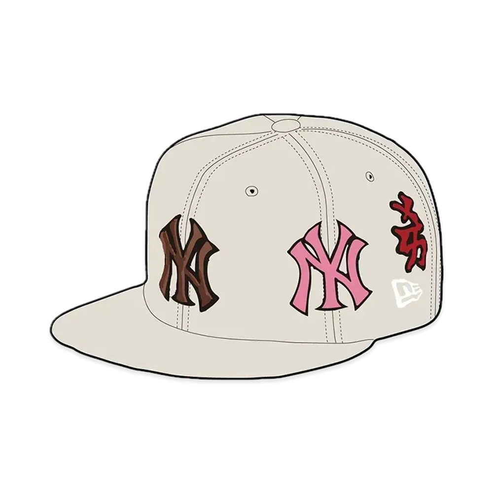 Supreme x New York Yankees Kanji New Era "Tan"