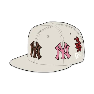 Supreme x New York Yankees Kanji New Era "Tan"