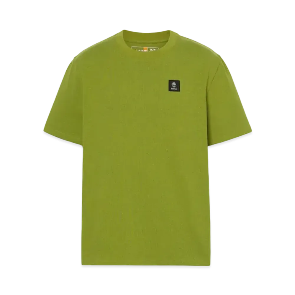 Timberland Men's Short Sleeve Woven Badge Tee "Guacamole"