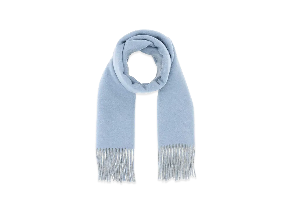 Burberry Light- Cashmere Reversible Scarf "Azure/Blue"