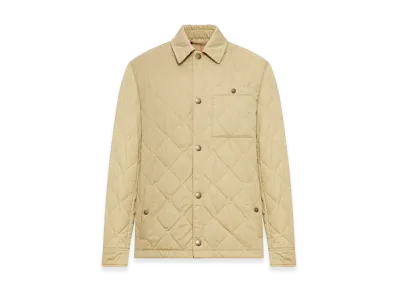 Burberry Quilted Gabardine Overshirt "Beige"
