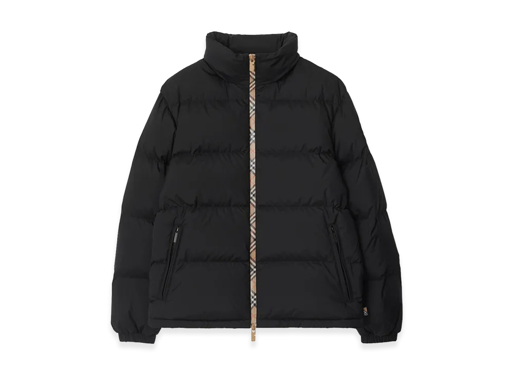 Burberry Checker Tape Snowdon Down Jacket "Black"