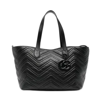 GUCCI Women's Leather Shopping Bag "Black"