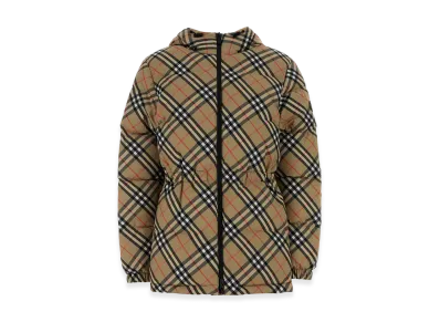 Burberry Women's Embroidered Polyester Padded Jacket "Beige"