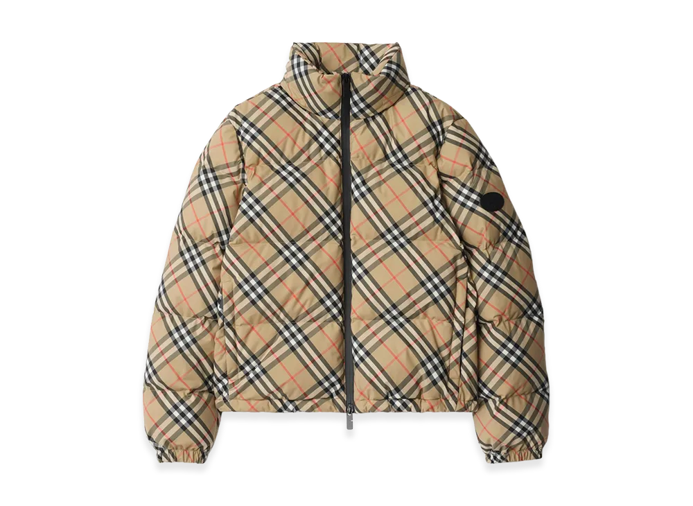 Burberry Women's Check Down Jacket "Sand"