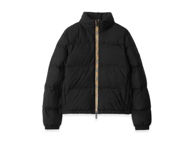 Burberry Women's Check Trim Down Jacket "Black"