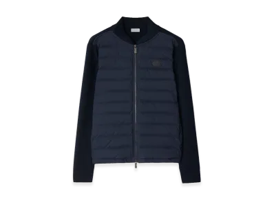 Burberry Quilted Nylon & Wool Jacket "Navy"