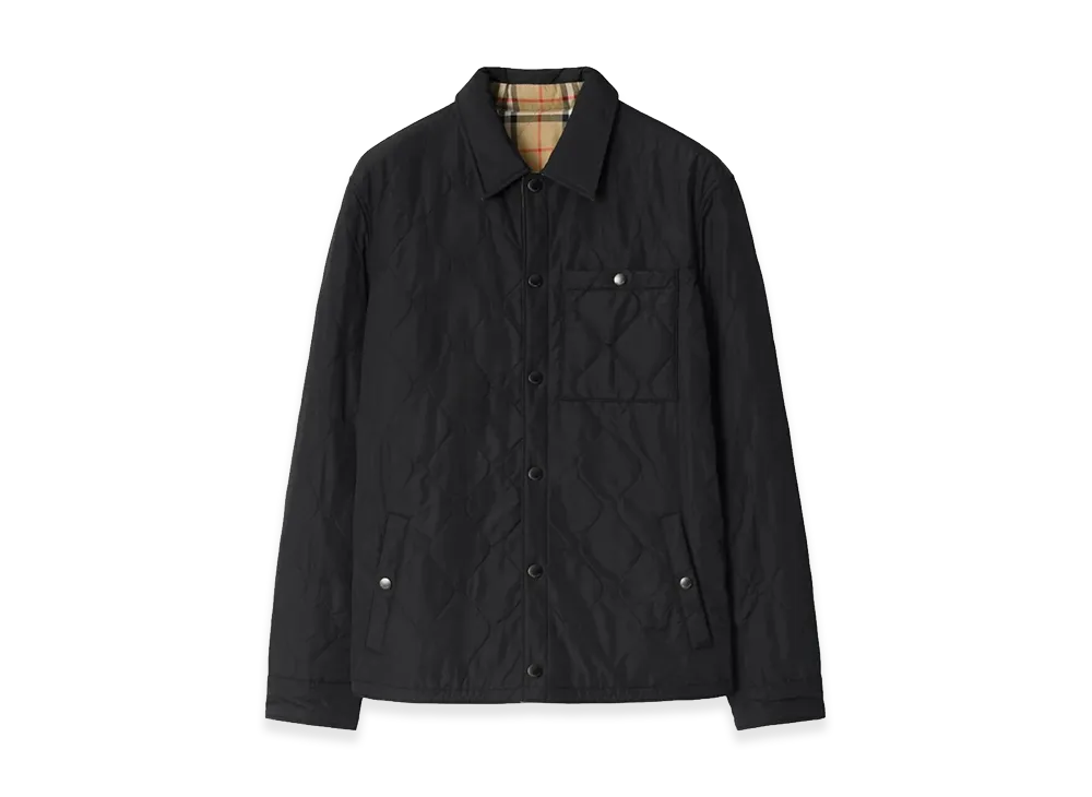 Burberry 'Brighton' Reversible Overshirt "Black"