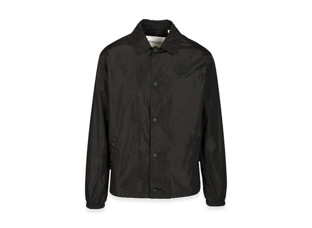 Burberry Knight Stamp Nylon Track Jacket "Black"