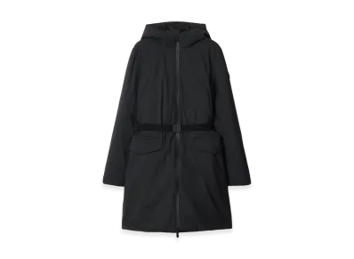 Burberry Women's Mid-length Hooded Nylon Coat "Black"