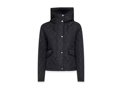 Burberry Women's Quilted Nylon Cropped Jacket "Black"
