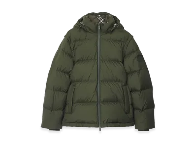 Burberry Detachable Sleeve Down Jacket "Shale Green"