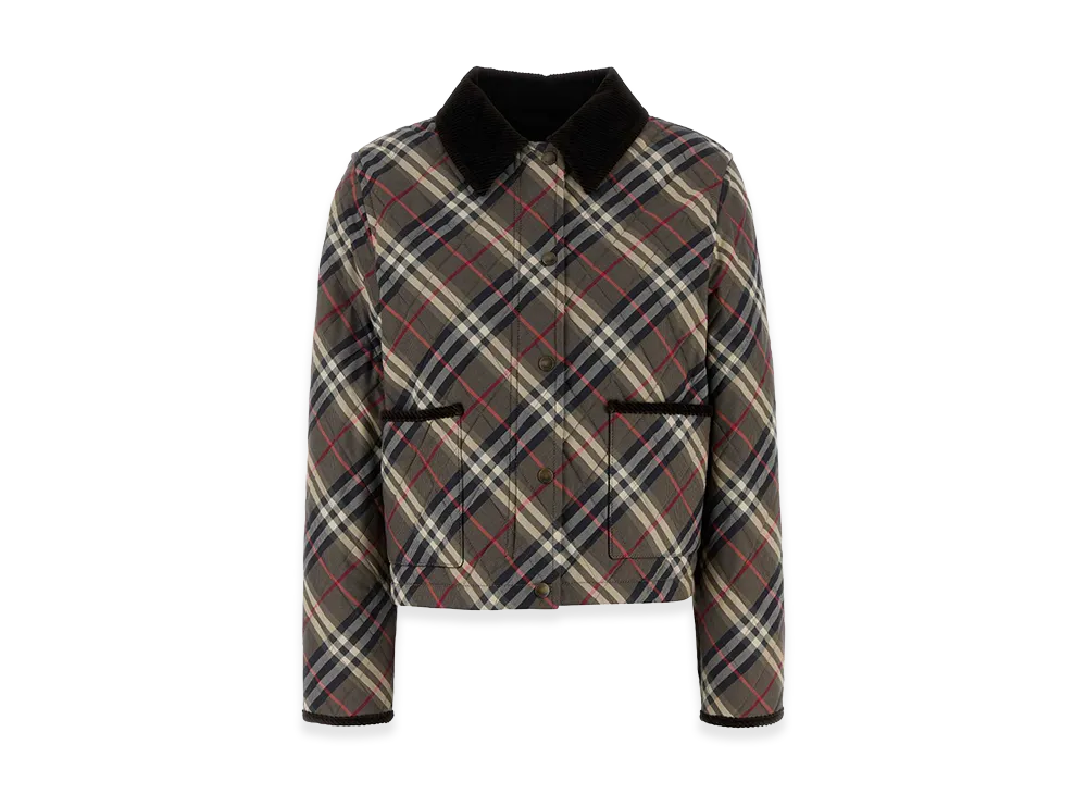 Burberry Women's Embroidered Cotton Jacket "Checked"