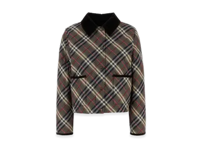 Burberry Women's Embroidered Cotton Jacket "Checked"