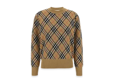 Burberry Women's Check Sweater "Beige"