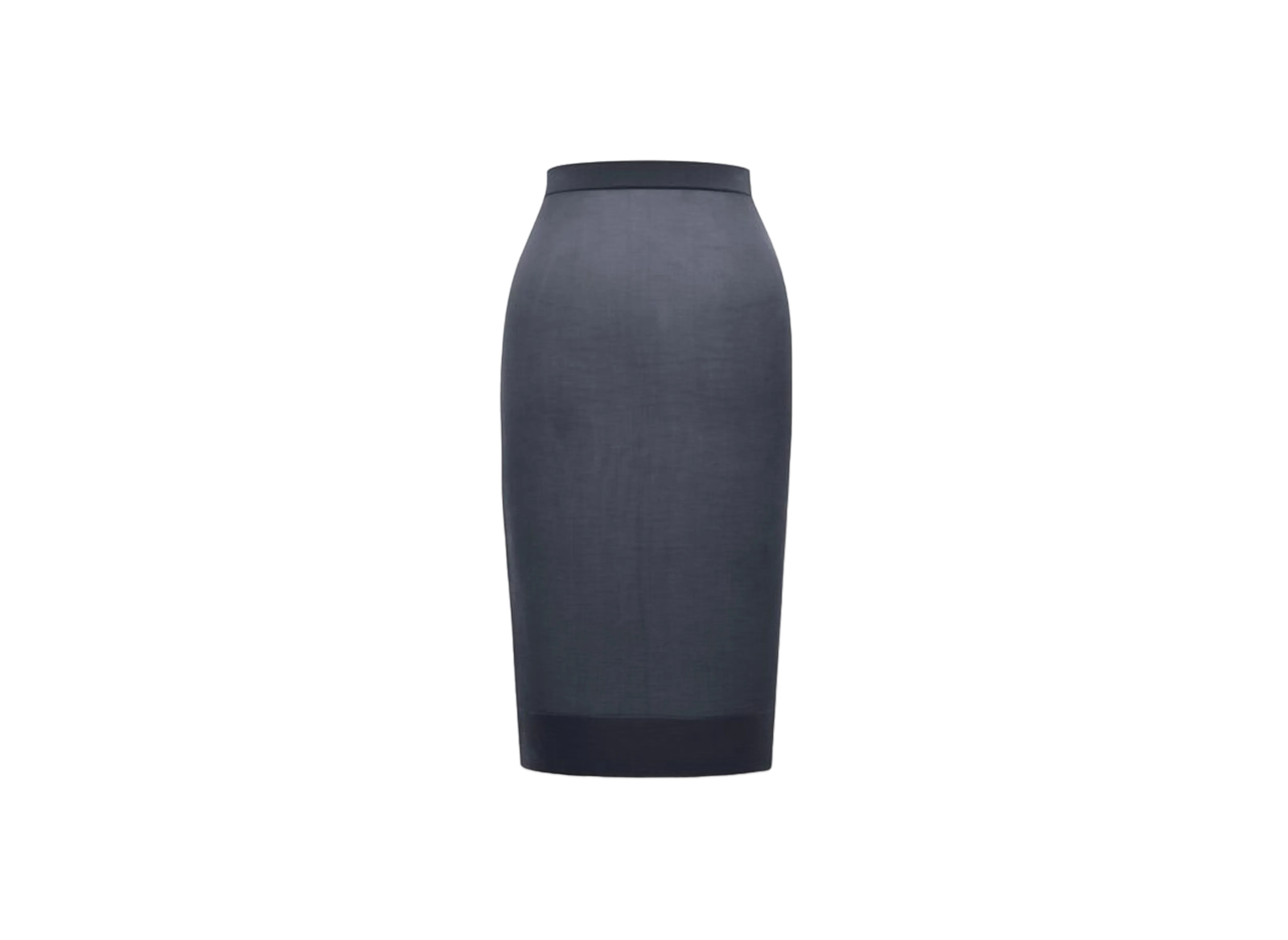 Saint Laurent Women's Pencil Skirt in Knit "Bleu Nuit"