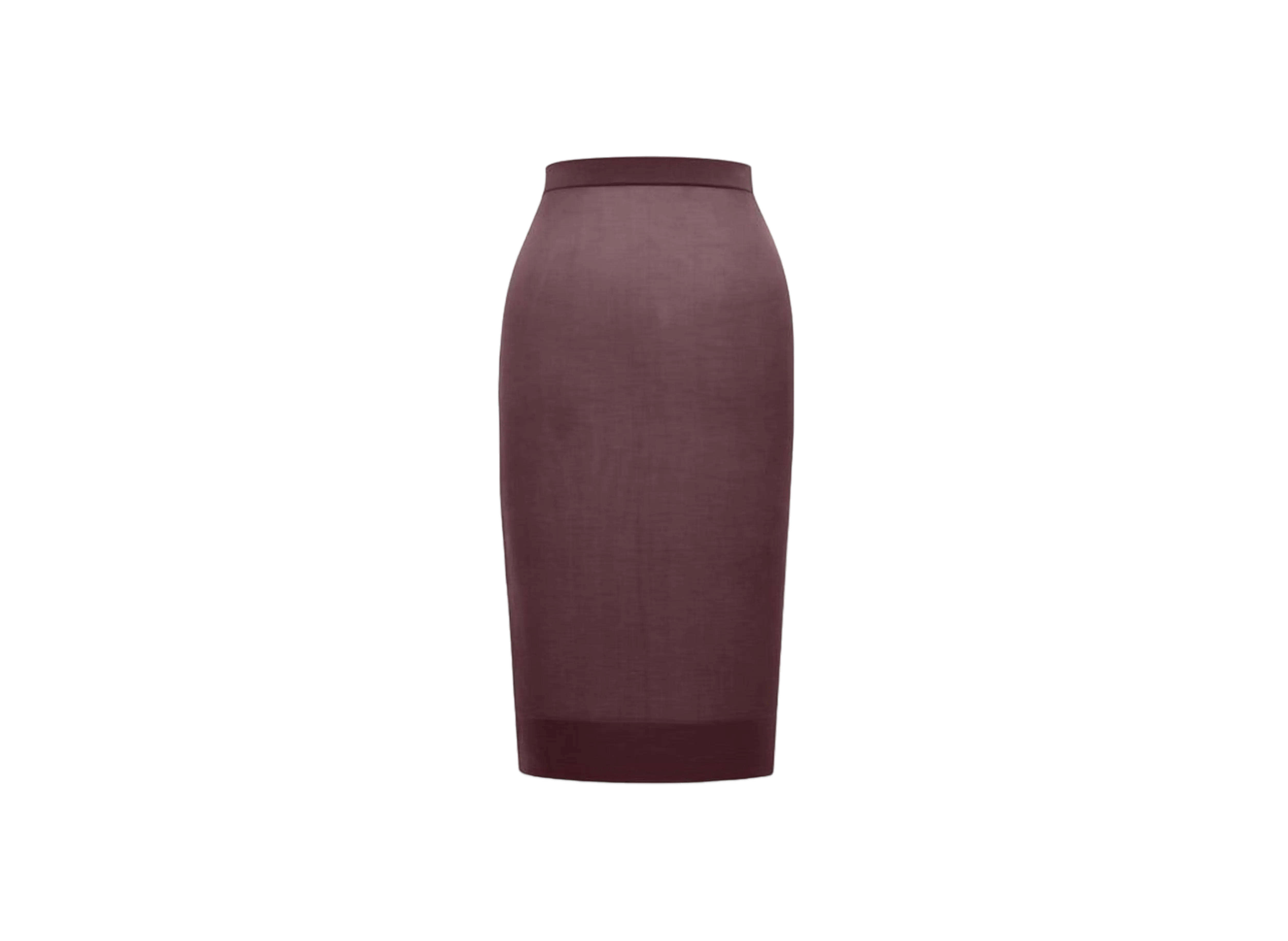 Saint Laurent Women's Pencil Skirt in Knit "Bordeaux"