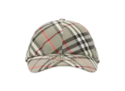Burberry Embroidered Canvas Baseball Cap "Checked"